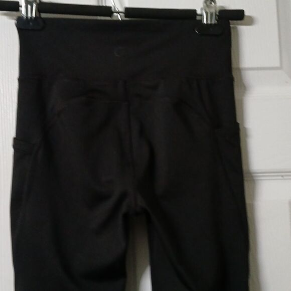 Gap Teen  high waisted black workout yoga leggings side cell pockets Sz 10 NWOT - Picture 6 of 9
